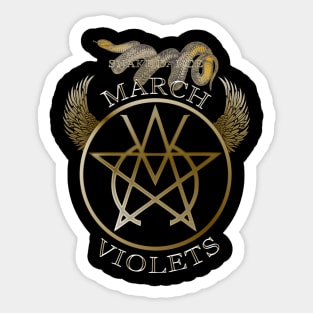 The March Violets - Snake Dance. Sticker